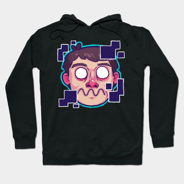 The Face Of Glitch Hoodie by Tealgamemaster